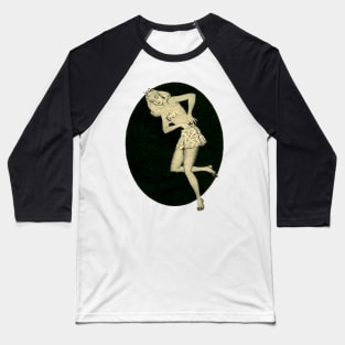 Slender blonde girl from vintage old advertisement Baseball T-Shirt